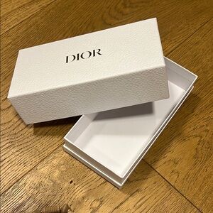 Dior Cream Textured Box with Gold Logo